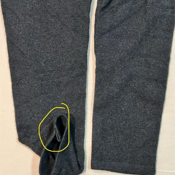 Brunello Cucinelli 100% Cashmere Charcoal Gray Joggers drawstring waist - Picture 8 of 11